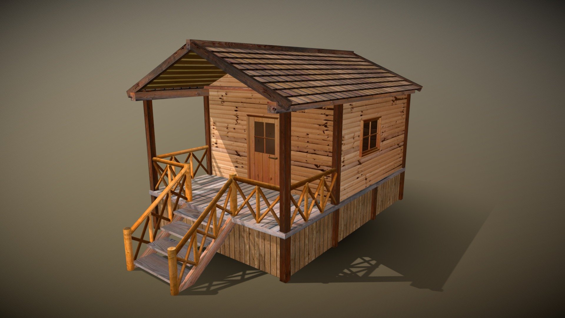 Wood House 3d Model By Imre Horvath Imrehorvath Fd24ddd Sketchfab 3352