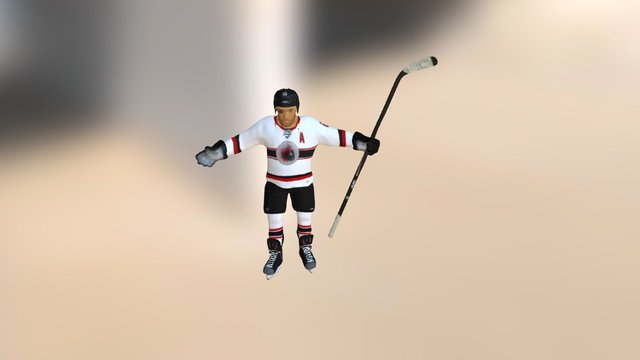 Steve The Hockey Player 3D Model