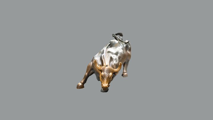 Wall Street Bull 3D Model
