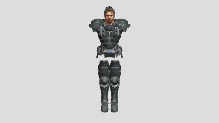 Chrid Redfield Heavy Metal 3D Model