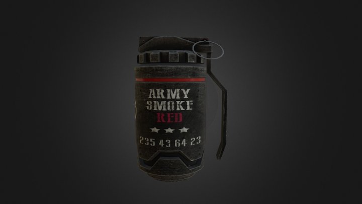 Smoke Grenade 3D Model
