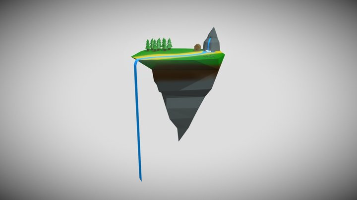 Fantasy Fly Island [#FantasyIslandChallenge] 3D Model