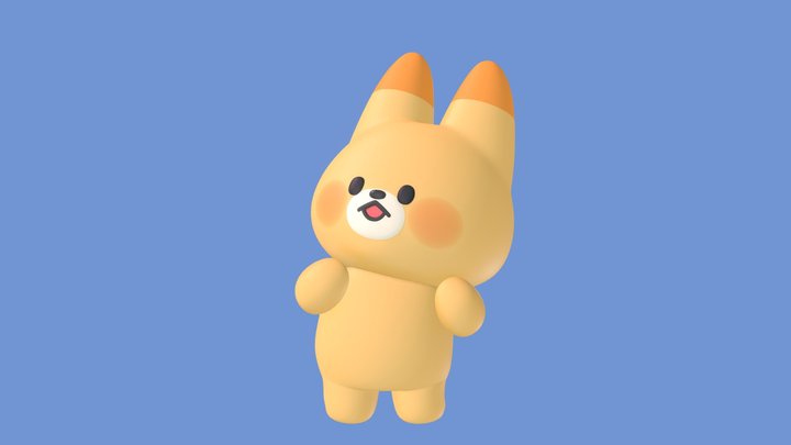 여우 애니메이션 3D Model