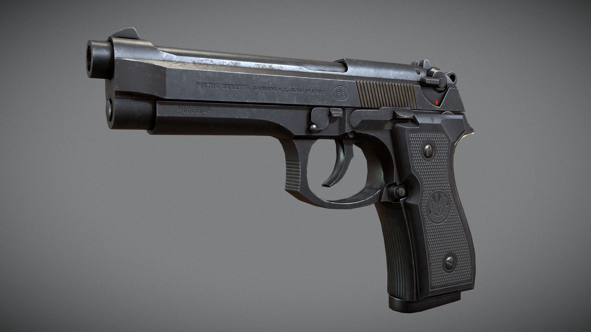 BERETTA 92FS 9mm PARABELUM - 3D model by Dani Saornil (@Dani.Saornil ...