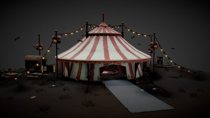 🎪 ~ Circus ~ 🌑🦇 3D Model
