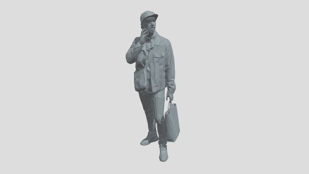 Lowpoly Male Standing