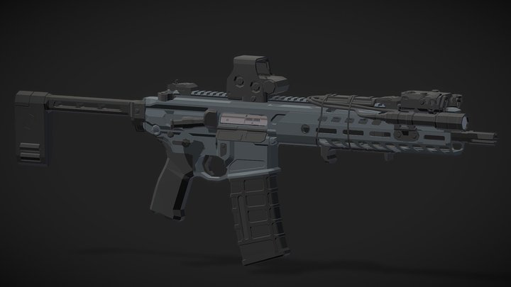 Low-poly MCX Virtus SBR 3D Model