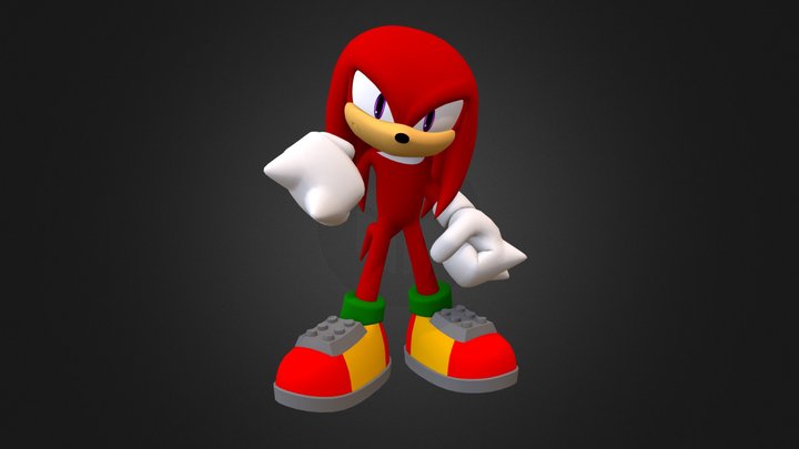 Knuckles Model – Sonic Runners Adventure 3D Model