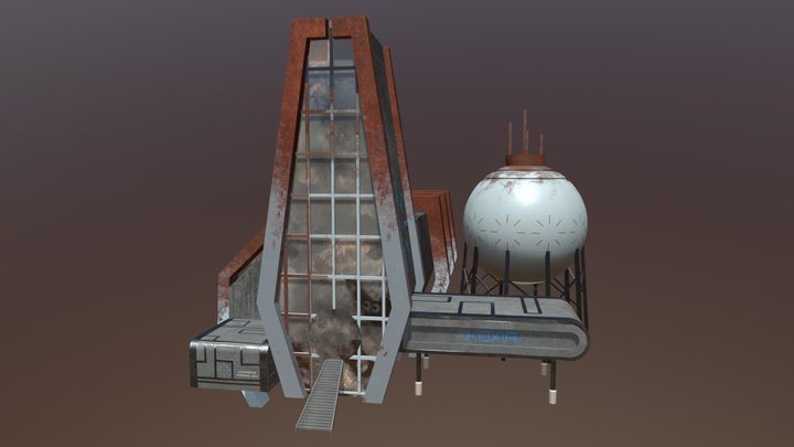 Station Météo Koxia 3D Model