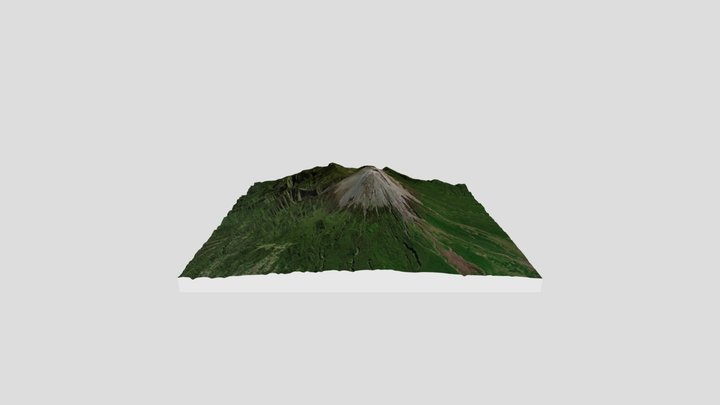 Gunung Semeru (3,676 m) 3D Model