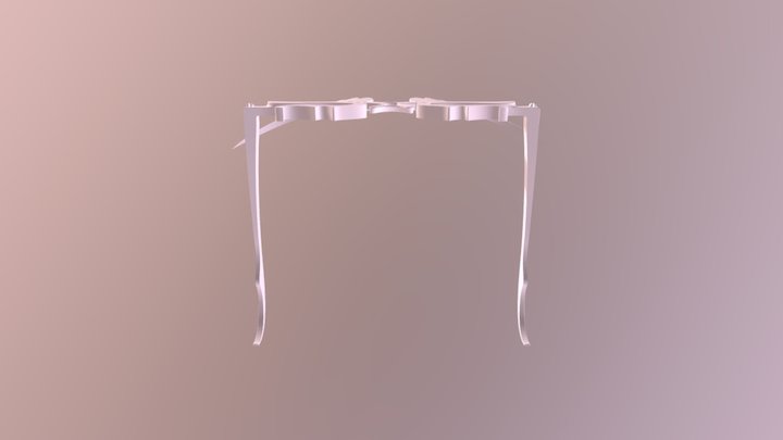 npudler makeup glasses 3D Model