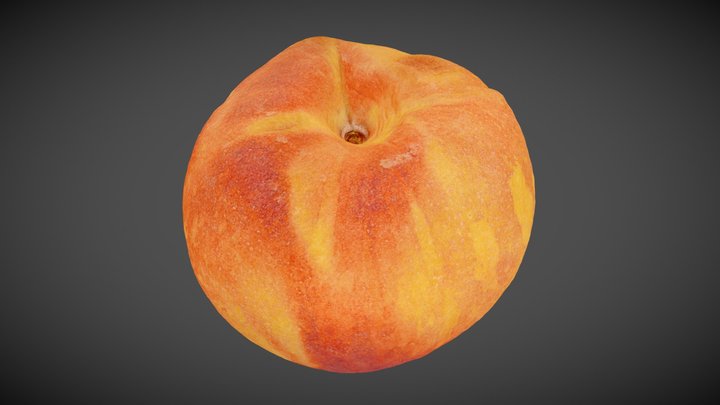 Overripe Yellow peach 3D Model