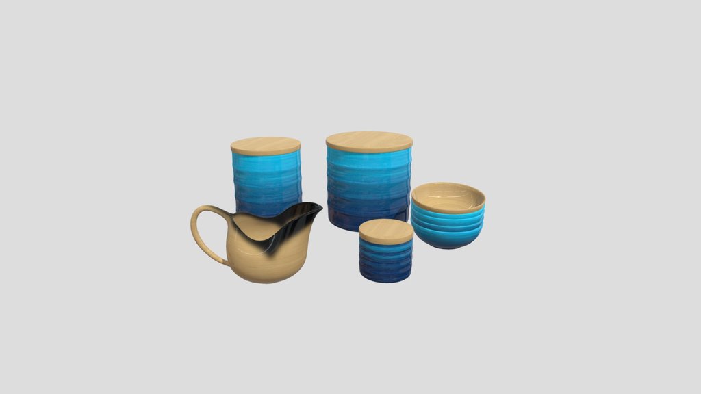 Pots Green Complete Set