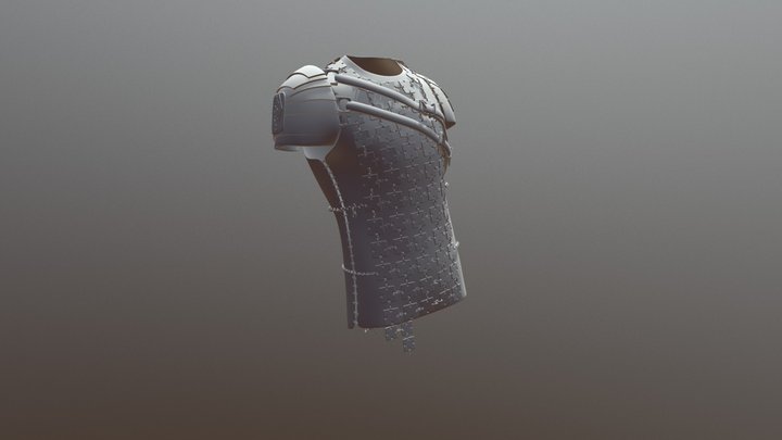Iron Lether Armor (High Poly) 3D Model