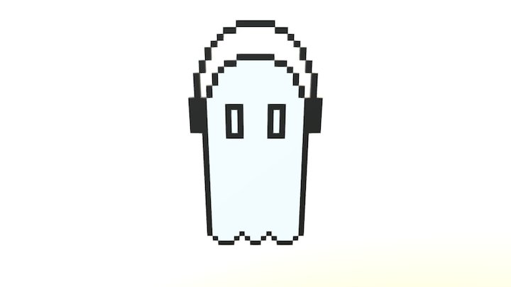 Napstablook 3D Model