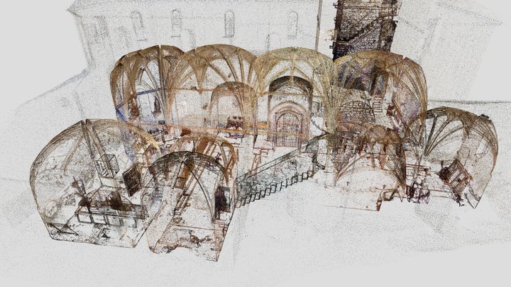 Iglesia CASTEJON Nuage points Extérieur + R-d-C 3D Model