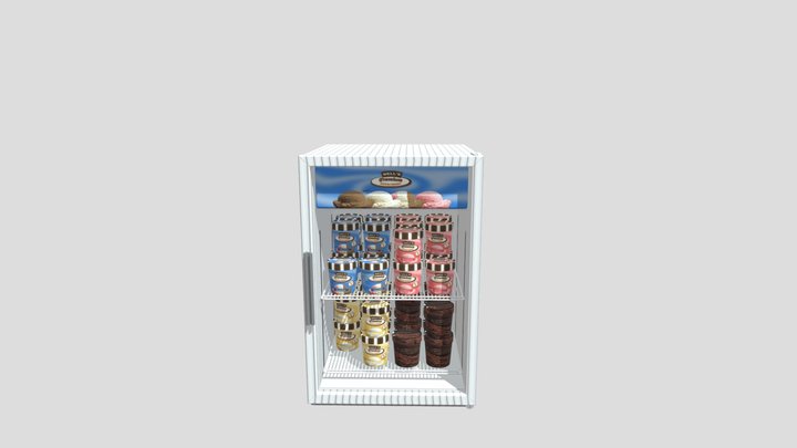 Ice cream freezer 3D Model