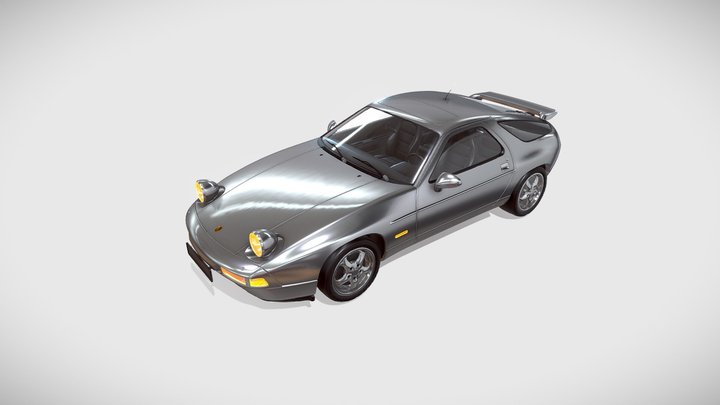 PORSCHE 928 GTS - Grey 3D Model
