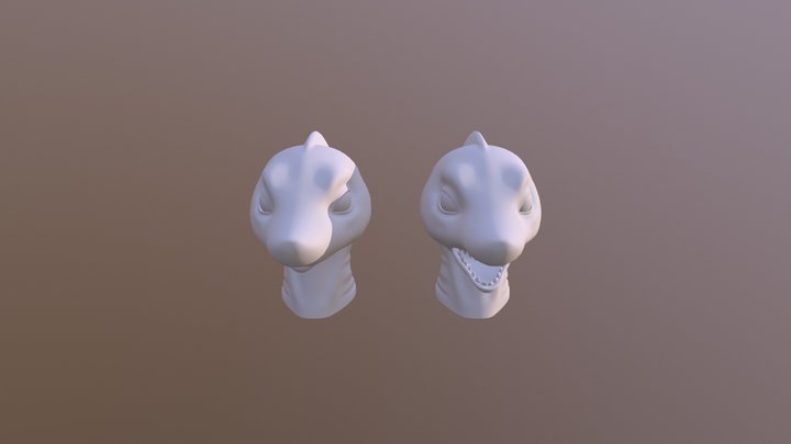 shark model head prototype 3D Model