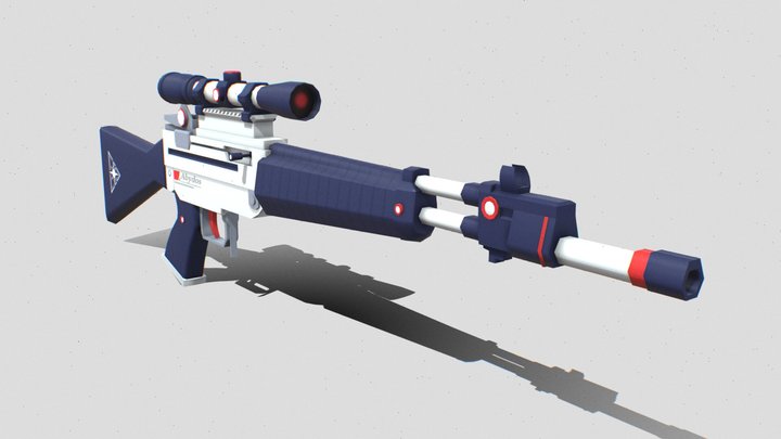 ブルーアーカイブ ガンモデリング02 (BlueArchive Gun_Modeling02) 3D Model