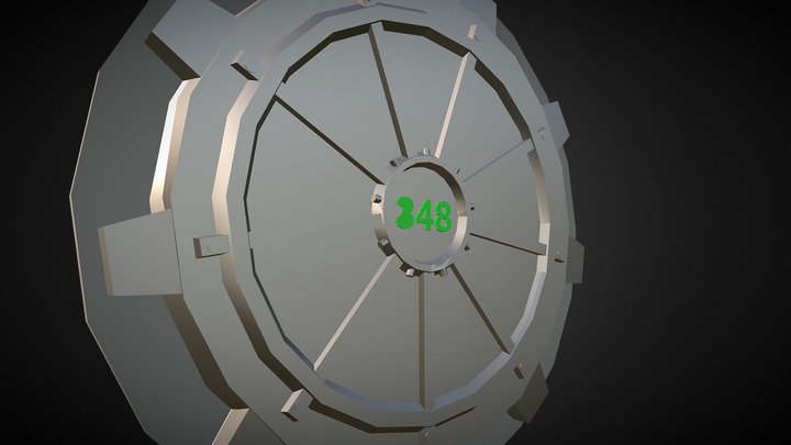 Vault Tech Door 3D Model