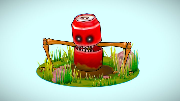 Can Monster Stylized 3D Model
