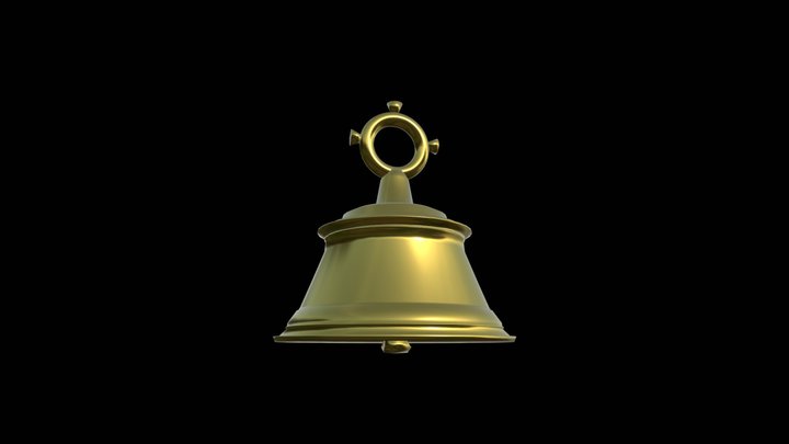Hindu Temple Bell 3D Model