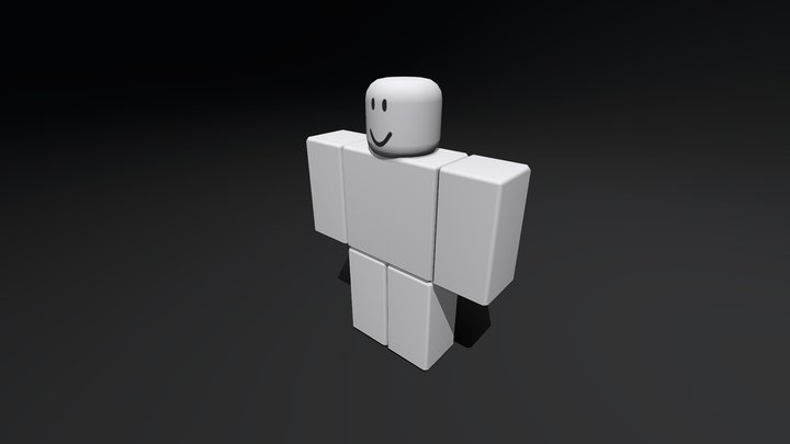 3d render of a roblox character in a white dress