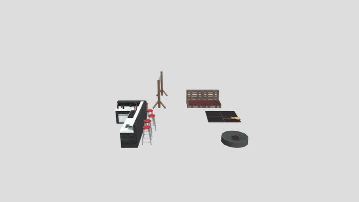 DAE 5 finished props - OceanSide 3D Model