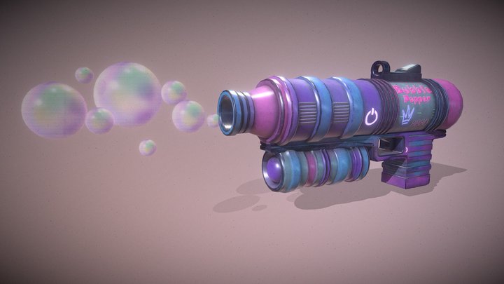 Bubble Popper with bubbles - S 3D Model