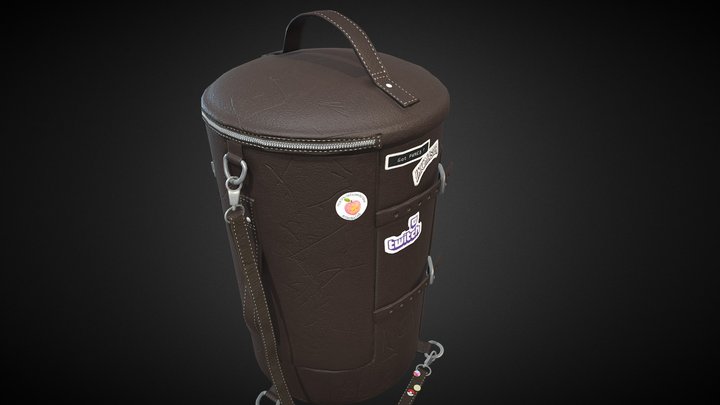 Leather Travel Bag 3D Model
