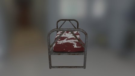 Simple Bed - Horror Game 3D Model