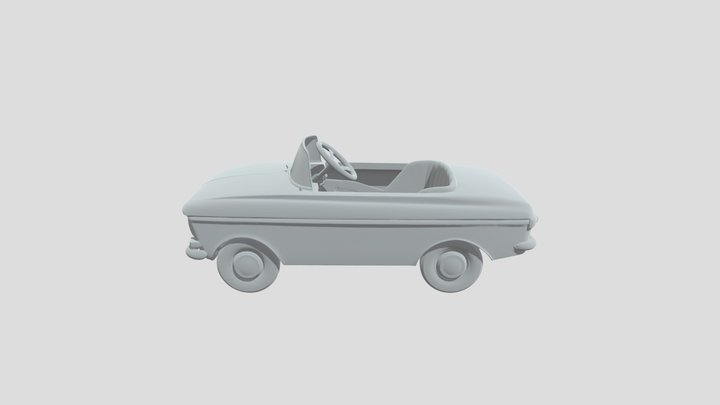 Lime Dream Convertible 3D Model
