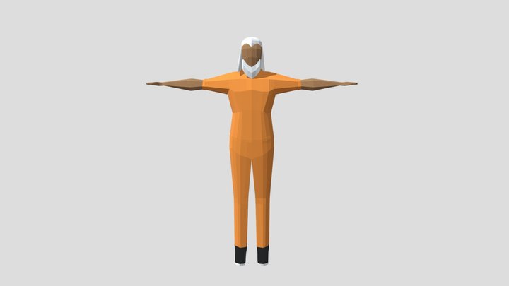 Let Me Out - Old Man - Low Poly Model 3D Model