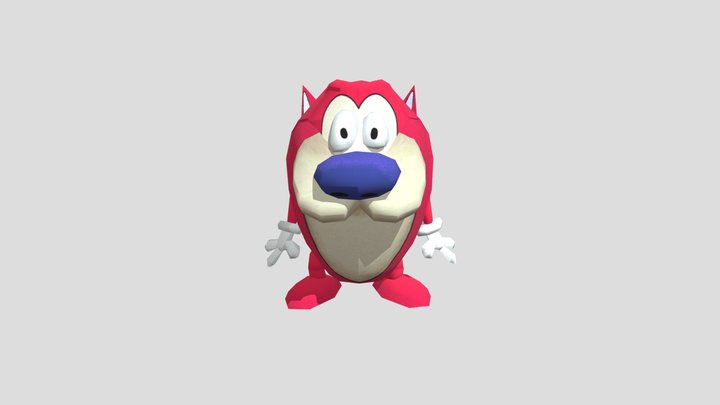 PC Computer - 3D Movie Maker - Stimpy 3D Model
