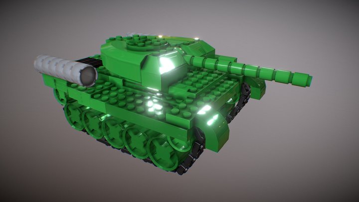 tank lego v2 3D Model