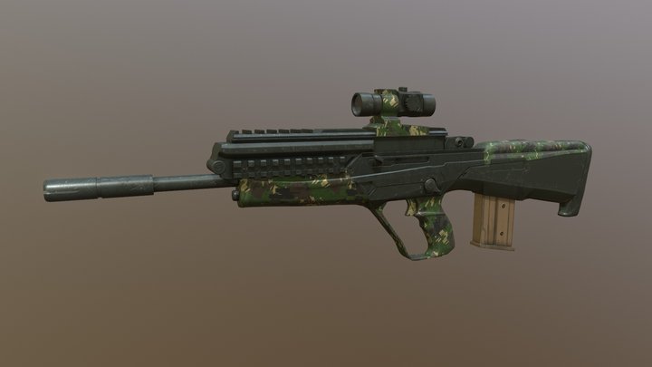 El.Rifle v.1 3D Model