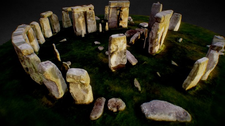 Stonehenge stones England 3D Model