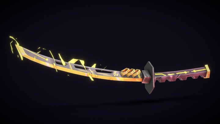 CyberKatana 3D Model