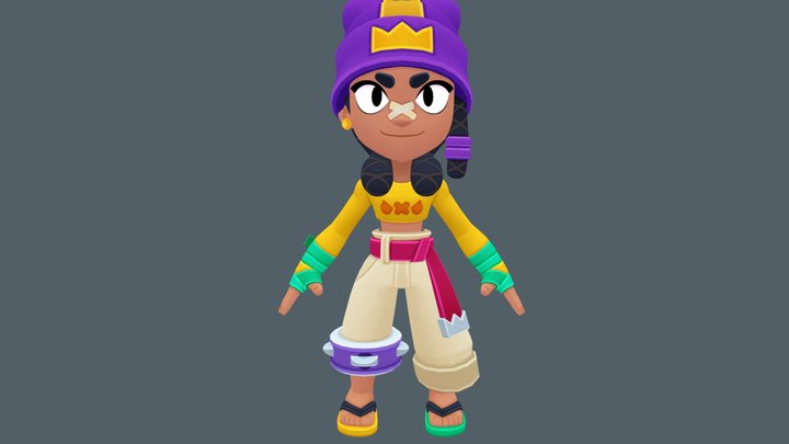 Mina_brawl_stars 3D Model