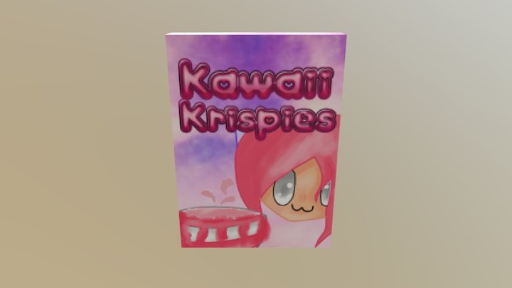 Cereal Texture Kawaii Krispies-by Kawaiimuski 3D Model