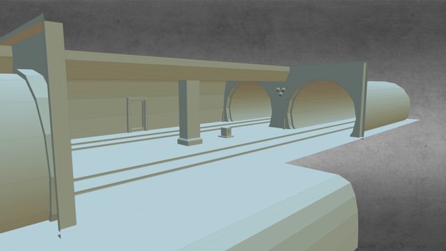 Subway Tunnel 3D Model
