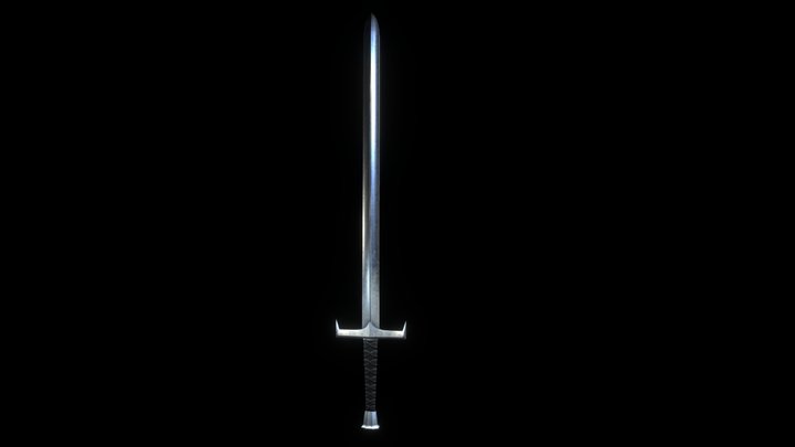 Damascus Steel Sword 3D Model