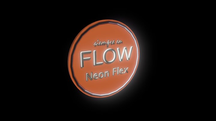 Flow Logo 3D Model