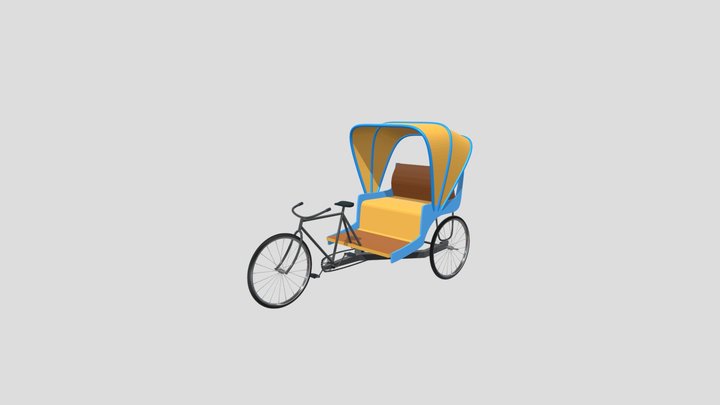 Indian Ricksha 3D Model
