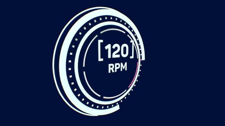 HUD UI Hologram RPM 3D Model