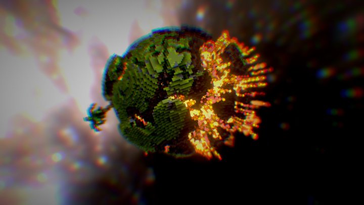 Exploding Planet 2.0 3D Model