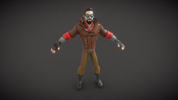 Game Character 3D Model