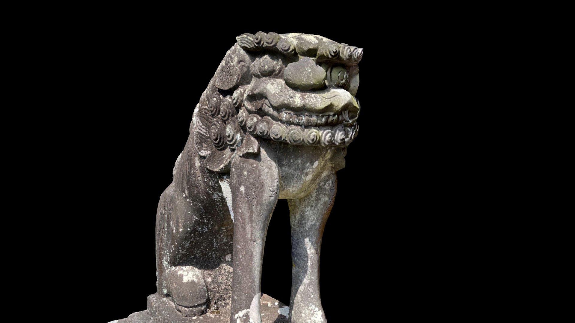 鍋田八幡宮の狛犬