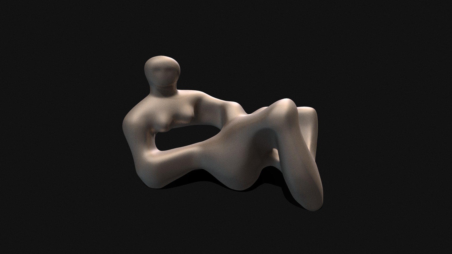 Reclined Henry Moore 3D printable